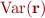  Var({\bf r}) 